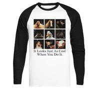 Ça A L'air Tout Aussi Cool Quand Vous Le Faites T-Shirt de Baseball Blanc Tee Écologique White Baseball T-Shirt Eco-Friendly Tee