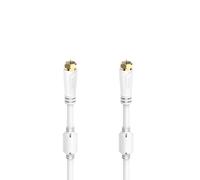 CÃ¢ble de raccord. SAT, f. mÃ¢le F - f. mÃ¢le F, dorÃ©, 5,0 m, 100 dB