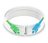 Ca¿ble Fibre Optique Freebox - 10m - Renforce¿e avec Blindage Kevlar - Rallonge/Jarretiere - SC APC vers SC UPC - Garantie 10 Ans.[T1484]