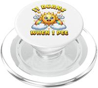 Ça brûle Quand Je Fais Pipi, Joli Soleil Kawaii, Fantaisie Amusante, Arc-en-Ciel PopSockets PopGrip pour MagSafe