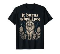 Ça brûle Quand Je Fais Pipi, Un Raton Laveur inquiet Vintage T-Shirt