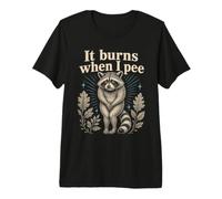 Ça brûle Quand Je Fais Pipi, Un Raton Laveur inquiet Vintage T-Shirt Haut de Gamme