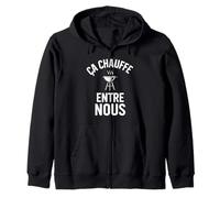 Ça Chauffe Entre Nous Humour drôle Barbecue et grillades Sweat à Capuche