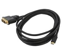 CA-CMDV-10CU-0030-BK Adaptateur USB 3.1 DVI-D (24+1) Mâle,USB C-Mâle Plaqué Or
