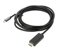 CA-CMHD-10CU-0030-BK Adaptateur USB 3.2 HDMI Mâle,USB C Mâle Plaqué Or 3 Mete