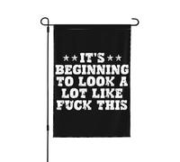 Ça commence à ressembler beaucoup à ce drapeau de jardin double taille 12x18, décoration extérieure pour maison ou cour.