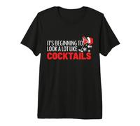 Ça Commence à ressembler Beaucoup à des Cocktails, Noël, Père Noël T-Shirt Haut de Gamme
