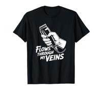 Ça coule dans Mes veines - Funny Barber T-Shirt