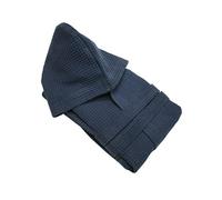 ca' d'oro PDA Peignoir avec capuche nid d'abeille, Bleu marine, M