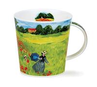 CA-GIVE-PO Mug en porcelaine anglaise inspiré de Giverny Poppyfield Monet - Forme Cairngorm 0,48 l
