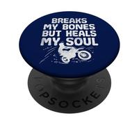 Ça me Brise Les os mais guérit Mon âme en Faisant du vélo Tout-Terrain Amusant PopSockets PopGrip Adhésif