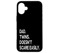 Ça ne Fait Pas Peur Facilement aux Jumeaux, Deux Enfants, Papa, fête des pères Coque pour iPhone 16 Plus