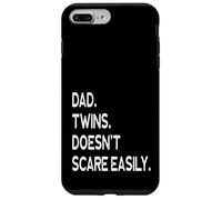 Ça ne Fait Pas Peur Facilement aux Jumeaux, Deux Enfants, Papa, fête des pères Coque pour iPhone 7 Plus/8 Plus