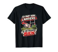 Ça Part vers L’Arrière Si on Regarde Bien Humour Rugby T-Shirt Graphique avec Valeur