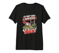 Ça Part vers L’Arrière Si on Regarde Bien Humour Rugby T-Shirt Haut de Gamme