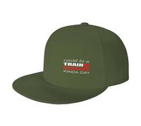 Ça Pourrait Être Une Journée À La Gare Homme Femme Strapback Cap Snapback Snapback Chapeau Réglable Casquette Hip Hop pour Trucker Camping Hip Pop