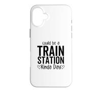 Ça Pourrait être Une journée Un Peu drôle dans Une Gare Coque pour iPhone 16 Plus