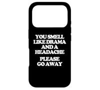 Ça Sent Le Drame et tu as Mal à la tête... Filles drôles, Femmes Mignonnes Coque pour iPhone 17 Pro