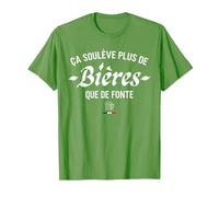 Ça Soulève Plus De Bières Que De Fonte T-Shirt, Homme, Herbe, L
