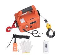 CA Treuil de Levage Grue portative de treuil de puissance de grue électrique avec la télécommande capacité 500KG hauteur de levage maximale de 7.6M 1500W Palans manuels à chaînes(C 220V)