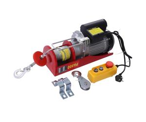 CA Treuil de Levage Palan électrique 800 KG/1764 LBS, capacité de levage de 1450W, vitesse de levage de 10 M/MIN avec télécommande, treuil industriel Grues d'atelier