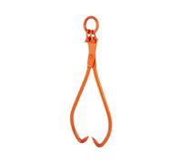 CA Treuil de Levage Pinces de débardage de bûches soulevant l'outil de manutention de capacité de chargement de bois d'œuvre en acier robuste Grues d'atelier(20in 2 Claw Handle)