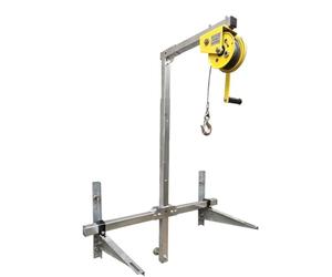 CA Treuil de Levage Support de levage de grue pliant 10/15/20m, Machine Portable, assemblage de treuil manuel, outil de climatisation Grues d'atelier(Folding style,10m winch)