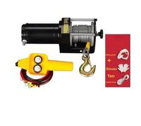 CA Treuil de Levage Treuils Électriques 12V 24V Pour Véhicule Tout-terrain Treuil De Voiture D'auto-sauvetage Palan Électrique Petits Grue Montés Sur Grues d'atelier(3000 pounds 24v A)