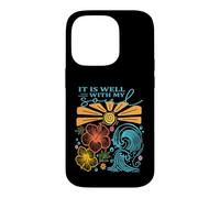 Ça va Bien avec Mon âme, Christian Coastal Summer Vibes Coque pour iPhone 14 Pro