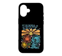 Ça va Bien avec Mon âme, Christian Coastal Summer Vibes Coque pour iPhone 16