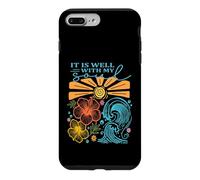 Ça va Bien avec Mon âme, Christian Coastal Summer Vibes Coque pour iPhone 7 Plus/8 Plus