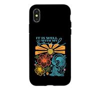 Ça va Bien avec Mon âme, Christian Coastal Summer Vibes Coque pour iPhone X/XS