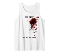 Ça Va Ce n'est Pas Mon Sang Shirt Éclaboussures De Sang Débardeur