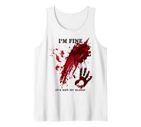 Ça Va Ce n'est Pas Mon Sang Shirt Éclaboussures Sanglant Débardeur