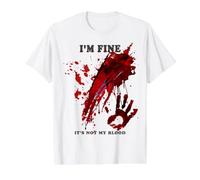Ça Va Ce n'est Pas Mon Sang Shirt Éclaboussures Sanglant T-Shirt Graphique avec Valeur