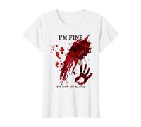 Ça Va Ce n'est Pas Mon Sang Shirt Éclaboussures Sanglant T-Shirt Graphique avec Valeur