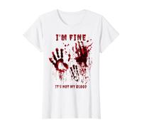 Ça Va Ce n'est Pas Mon Sang Shirt Empreinte Sanglante T-Shirt Graphique avec Valeur