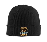 Ça va être Une Belle journée Amusant Planeur Planeur Design Chaud Tricoté Cap Hip Hop Bonnet Chapeau Automne Hiver en Plein Air Bonnets Chapeaux
