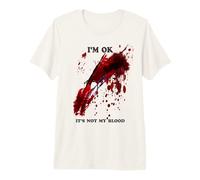 Ça Va Pas Mon Sang Shirt Zombie Éclaboussures T-Shirt Haut de Gamme