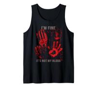 Ça Va Pas Mon Sang Shirt Zombie Empreinte Sanglante Horreur Débardeur
