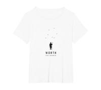 Ça Vaut Le Coup d'être cherché : il a quitté Les 99 pour me trouver Shepherd T-Shirt, Femme Grandes Tailles, Blanc, 2X