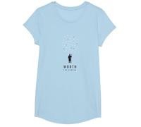 Ça Vaut Le Coup d'être cherché : il a quitté Les 99 pour me trouver Shepherd T-Shirt, Fille, Bleu Céleste, M