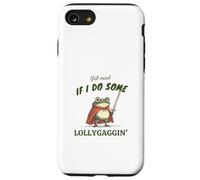 Ça vous dérange si je fais une lollygaggin' Funny Frog in Red Cape Coque pour iPhone SE (2020) / 7 / 8
