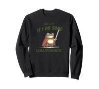 Ça vous dérange si je fais une lollygaggin' Funny Frog in Red Cape Sweatshirt
