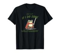 Ça vous dérange si je fais une lollygaggin' Funny Frog in Red Cape T-Shirt