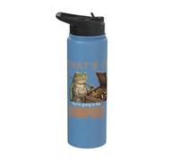 Ça y est, tu vas dans le compost, une drôle de grenouille de jardinage Stainless Steel Insulated Water Bottle