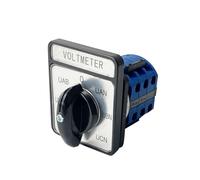 CA10 sélecteur de voltmètre à sept positions, interrupteur à came, 3 phases, 4 fils, changement rotatif, 12 bornes, Contact argent LW26-20A
