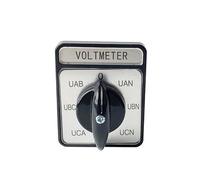 CA10 Voltmètre Interrupteur à came 3 phases 4 fils 7 positions 20 A 690 V 12 bornes LW26 YMW26 1 pièce