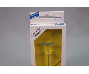 CA186 Viessmann Diorama train N 6484 Lampadaire double Bahnsteigleuchte doppelt