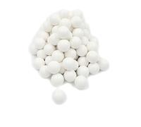 CAAA Lot de 100 balles de Baby-Foot BONZINI Blanches en Plastique